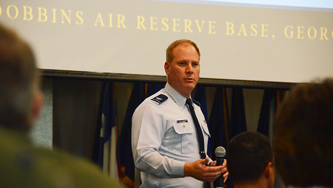 Vice Commander addresses policy committee