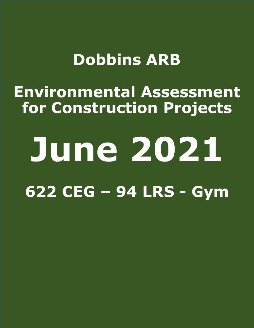 image of Dobbins 2021 Environmental Assessment for Construction Projects